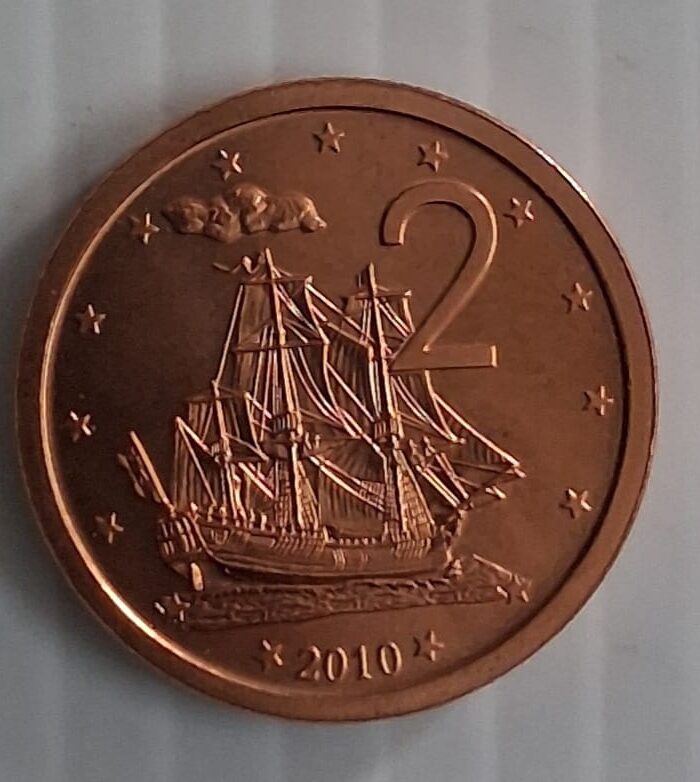 Cook islands 2 cents world coin Ship