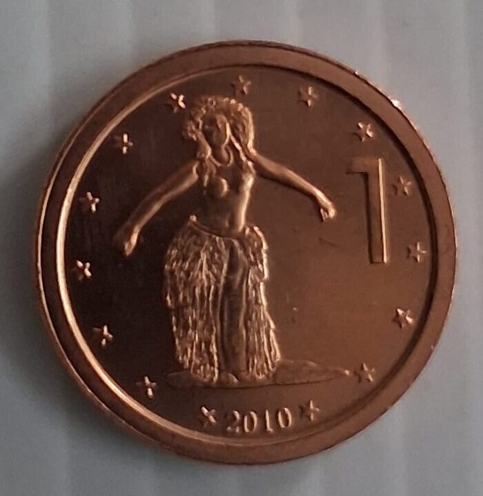 Cook islands 1 cent world coin unc Dancer