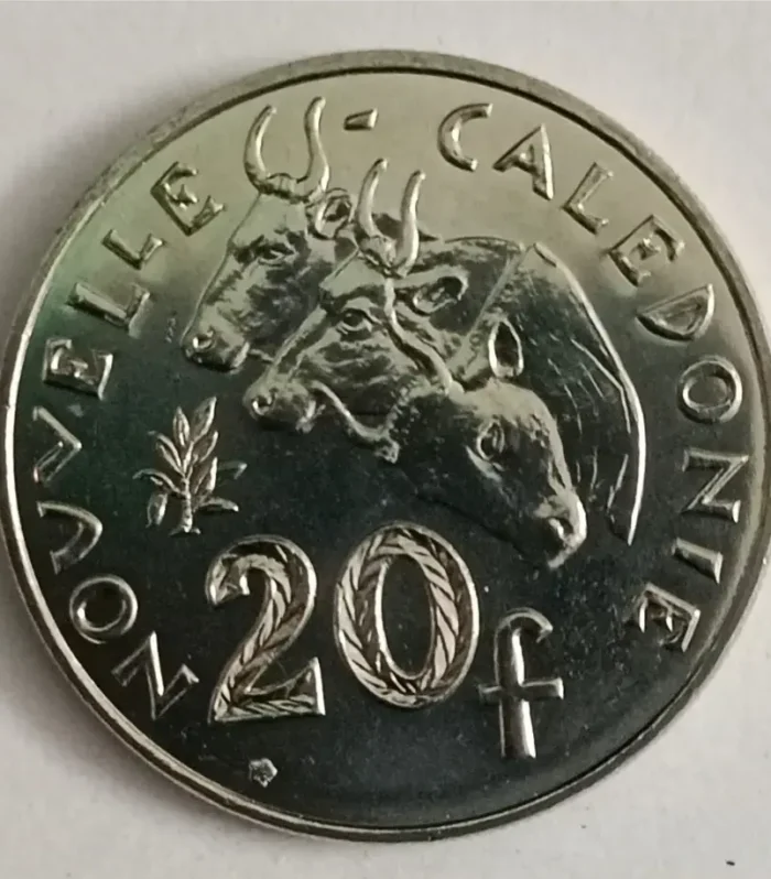 New Caledonia 20 Francs world coin Unc