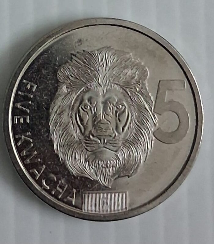Zambia 5 Kwacha world coin unc 2024