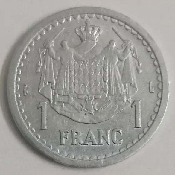 Monaco 1 Franc world coin 1943