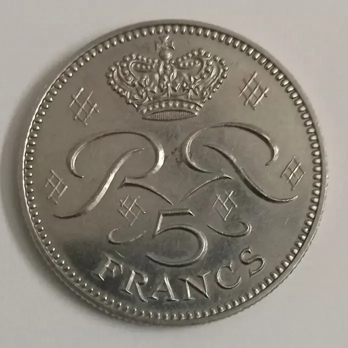 Monaco 5 Francs world coin Unc rare