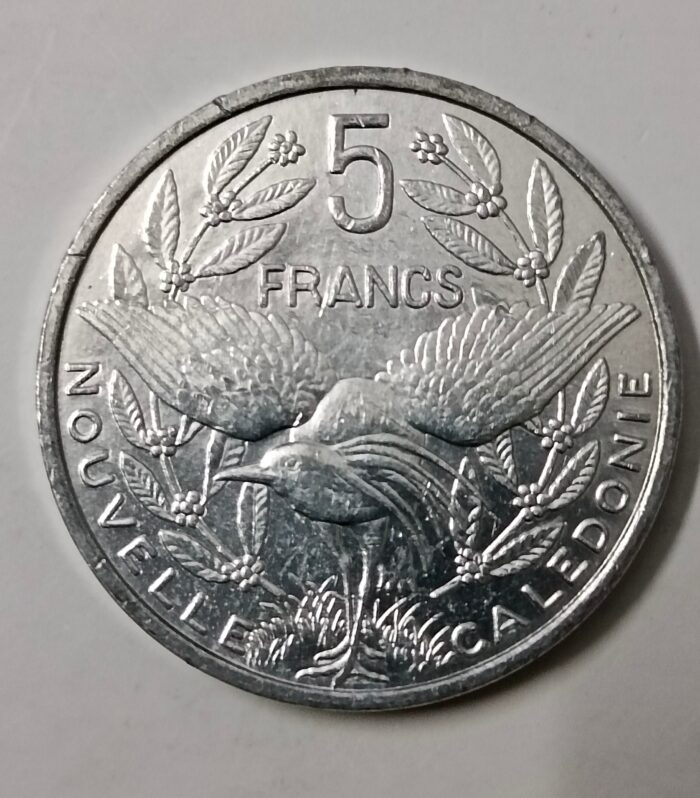 New Caledonia 5 Francs world coin Unc