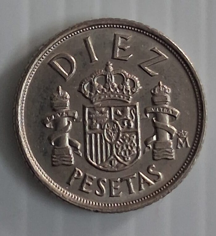 Spain 10 Pesetas world coin