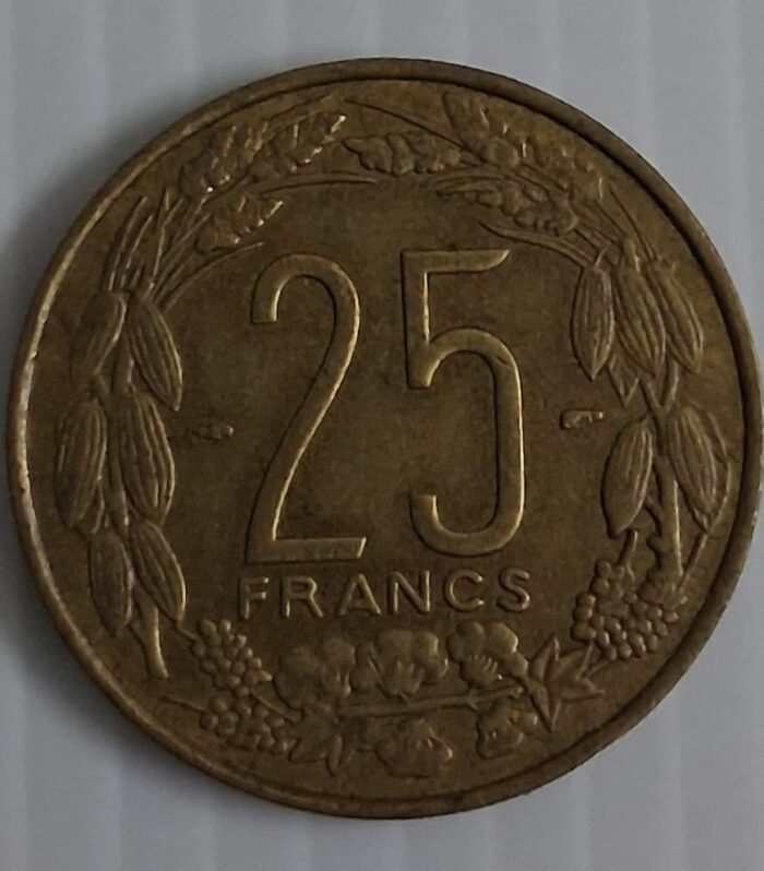 French Equitorial Africa (Cameroun) 25 Francs world coin