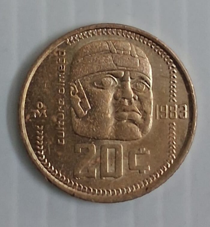 Mexico 20 centavos coin 1983