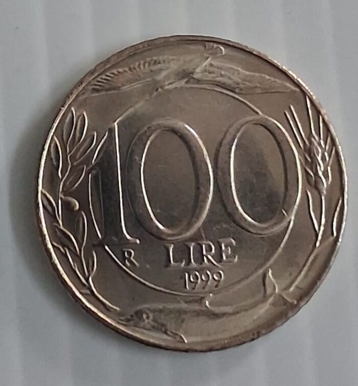Italy 100 Lire coin Unc 1999
