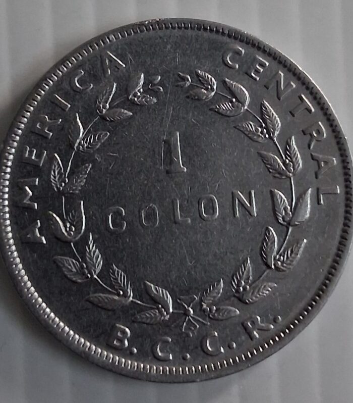 Costa Rica 1 Colon coin 1954
